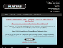 Tablet Screenshot of chrome-platers.com